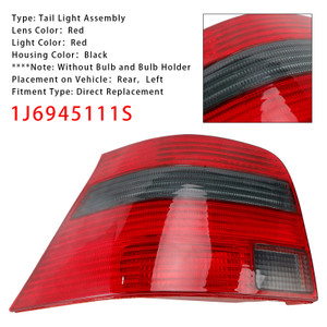1997-2005 VW Golf Mk4 Hatchback Left Tail Light Lamp 1J6945111S Generic