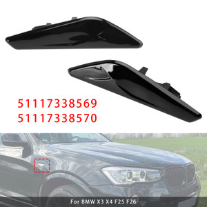 BMW X3 X4 F25 F26 Left+Right Front Fender Black Trim 51117338569 51117338570 Generic