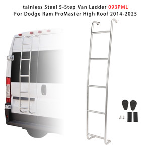 2014-2025 Dodge Ram ProMaster High Roof Stainless Steel 5-Step Van Ladder 093PML Generic