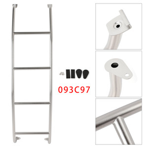 1997-2024 CHEVROLET Express 1500/2500/3500 Stainless Steel 4-Step Van Ladder 093C97 Generic