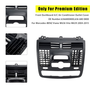 2004-2015 Mercedes-BENZ Vito W639 Center Front Dashboard A/C Air Conditioner Outlet Cover 6366800800 Generic