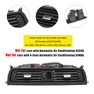 2011-2016 BMW F10 528i 535i Center Dash Air Vent Grille Assembly 64229166885 Generic