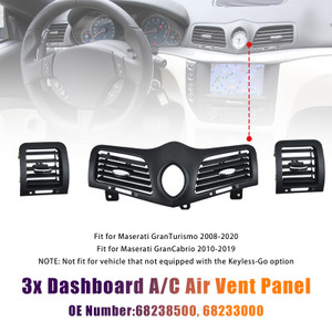 2008-2020 Maserati GranTurismo GranCabrio Dashboard A/C Air Vent Panel Grille 68238500 68233000 Generic