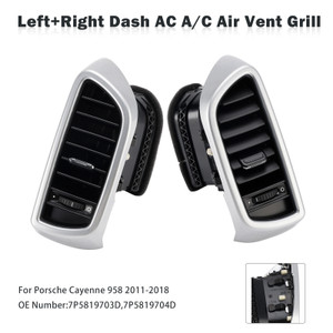 2011-2018 Porsche Cayenne 958 Left+Right Dash AC A/C Air Vent Grille 7P5819703D 7P5819704D Generic