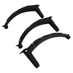 2007-2013 BMW E70 X5 SAV 3pcs Black Inner Door Panel Handle Pull Trim Cover 51416969401+51416969402*2 Generic