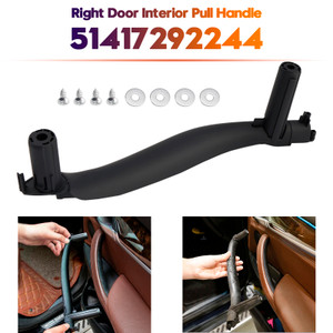 2014-2018 BMW X5 F15 Right Door Interior Pull Handle Inside Trim Black 51417292244 Generic