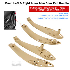2012-2018 BMW 3 4  Series 4PCS Beige Inner Trim Door Pull Handle Generic