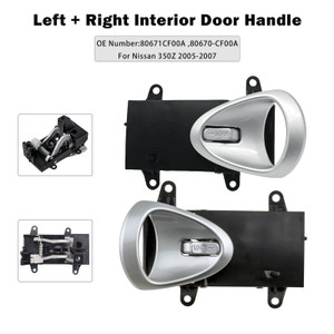 2005-2007 Nissan 350Z Left+Right Interior Door Handle 80671-CF00A 80670-CF00A Generic