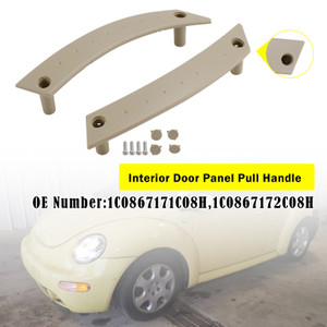 Pair Interior Door Panel Pull Handle Repair Kit Tan For VW Beetle 2000-2010