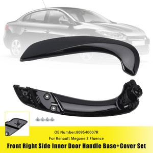 2008-2016 Renault Megane 3 Front Right Side Inner Door Handle Base+Cover Set Generic