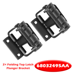 2007-2018 JEEP WRANGLER 2-DOOR 2¡Á Folding Top Latch Plunger Bracket 68032495AA Generic