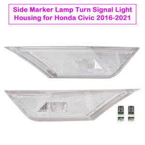 2016-2021 Honda Civic Side Marker Lamp Turn Signal Light Housing With light bulb Generic
