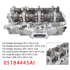 2011-2014 Jeep Grand Cherokee Wrangler Left Side Cylinder Head Assembly 05184445AI Generic