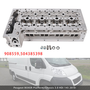 2009-2011 Cylinder Head 908559 For Peugeot Boxer Iveco Daily IV Citroen Jumper 3.0 D 504385398 Generic