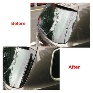 2011-2015 Volkswagen Passat B7 Variant Wagon Pair Rear Window Side Wing Spoiler Gloss Black Generic
