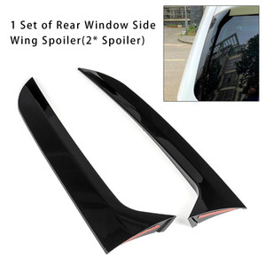 2007-2016 VW Tiguan MK1 Pair Rear Window Side Wing Spoiler Gloss Black Generic