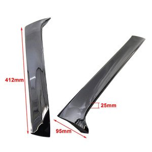 2013-2017 VW Golf 7 Variant Wagon Pair Rear Window Side Wing Spoiler Gloss Black Generic