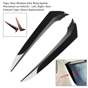 2011-2017 BMW X3 F25 Pair Rear Window Side Wing Spoiler Gloss Black Generic
