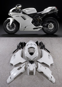 Fairings Ducati 1098 1198 848 White 1198 Racing (2007-2011)