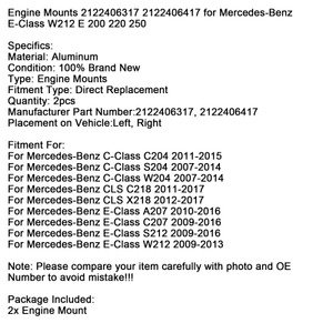 2011-2017 Mercedes-Benz CLS C218 X218 Engine Mounts 2122406317 Generic