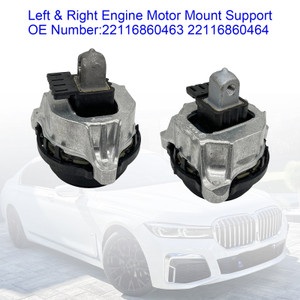 2018-2019 BMW 5 Series Left & Right Engine Motor Mount Support 22116860463 22116860464 Generic