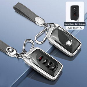 Lexus IS GS ES RX RC NX LS LX Alloy Aluminum TPU Soft Film Car Key Gray Case Cover Generic