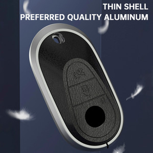 Benz GLC GLK CLS GLA CLA AMG Alloy Aluminum TPU Car Key Black Case Cover Generic