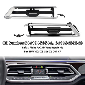 2019-2021 BMW G05 G06 G07 X5 X6 X7 Left+Right A/C Air Vent Repair Kit 64119458541 64119458543 Generic