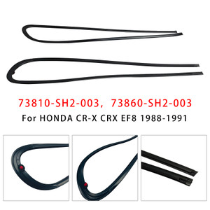 1988-1991 HONDA CR-X CRX EF8 2PCS Window Glass Molding RH & LH 73810-SH2-003 Generic
