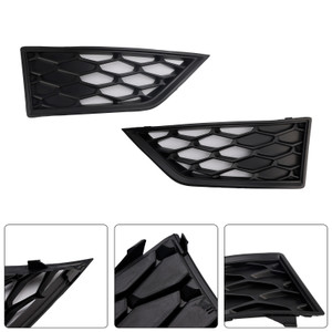 2012-2017 Seat Leon Cupra 5F Front Honeycomb Fog Light Grille Cover Black Generic