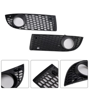 2005-2007 Volkswagen Bora Front Honeycomb Fog Light Grille Cover Black Generic