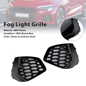 2021-2023 Audi A3 S-line Black S3 Front Honeycomb Fog Light Grille Generic