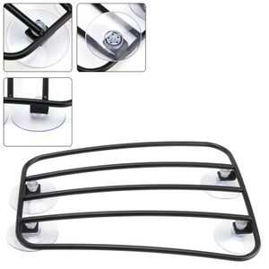 Motorcycle Fuel Tank Luggage Rack with 4 Suction Cups Black Universal