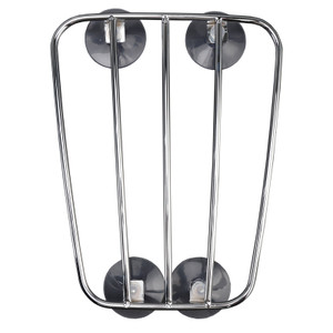 Motorcycle Fuel Tank Luggage Rack with 4 Suction Cups Chrome Universal