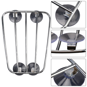 Motorcycle Fuel Tank Luggage Rack with 4 Suction Cups Chrome Universal