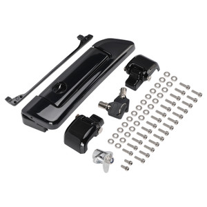 2014-2023 Touring Razor Chopped King Tour Pack Hinges and Latch Kit Black Generic