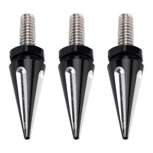 3 Spiked Windshield Bolts For Street Glide FLHX Electra Glide FLHT 96-13 Black