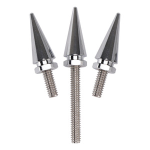 2014-2025 3x Spike Windshield Bolts in Silver For Touring Electra Glide Street Glide Generic