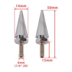 2014-2025 3x Spike Windshield Bolts in Silver For Touring Electra Glide Street Glide Generic