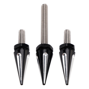2014-2024 3 Spiked Windshield Bolts For Street Glide FLHX Electra Glide FLHT Black Generic