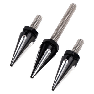 2014-2024 3 Spiked Windshield Bolts For Street Glide FLHX Electra Glide FLHT Black Generic