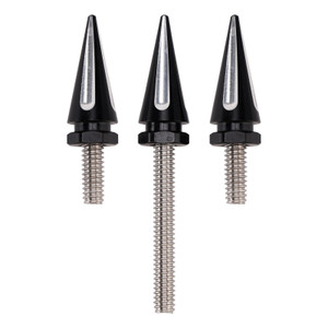 2014-2024 3 Spiked Windshield Bolts For Street Glide FLHX Electra Glide FLHT Black Generic