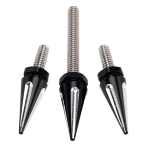 2014-2024 3 Spiked Windshield Bolts For Street Glide FLHX Electra Glide FLHT Black Generic