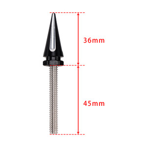 2014-2024 3 Spiked Windshield Bolts For Street Glide FLHX Electra Glide FLHT Black Generic