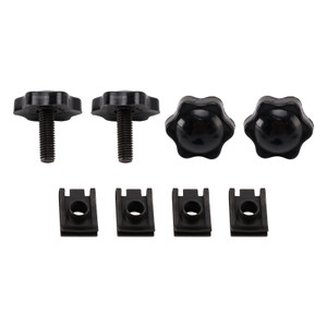 1993-2018 Touring 4 Pack Saddlebag Lock Mounting Theft Deterrent Bolt Screws Black Generic