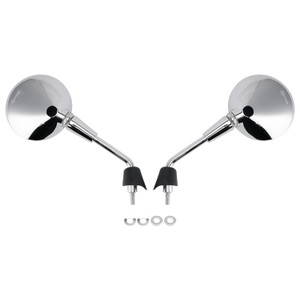 2018-2021 Vespa Elettrica Rearview Mirrors Left and Right M8 Shorty Chrome Generic