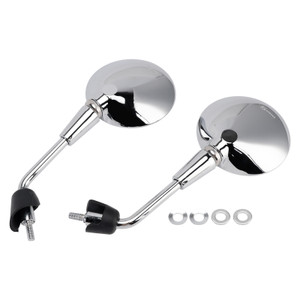 2013-2023 Vespa Primavera 50 125 150 Rearview Mirrors Left and Right M8 Shorty Chrome Generic