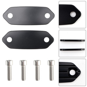 2013-2025 Kawasaki Ninja ZX6R Mirror Block Off Blanking Plates Black Generic