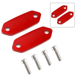 2023-2025 Kawasaki ZX-4RR ZX-4R Mirror Block Off Blanking Plates Red Generic