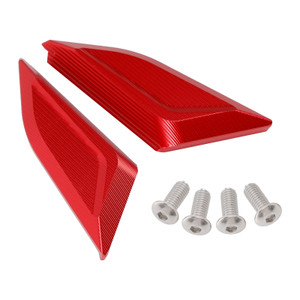 2018-2024 Ducati Panigale V2 V4 CNC Racing Mirror Block Off Blanking Plates Red Generic